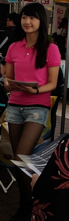 聯電在就博會上派出的正妹人員